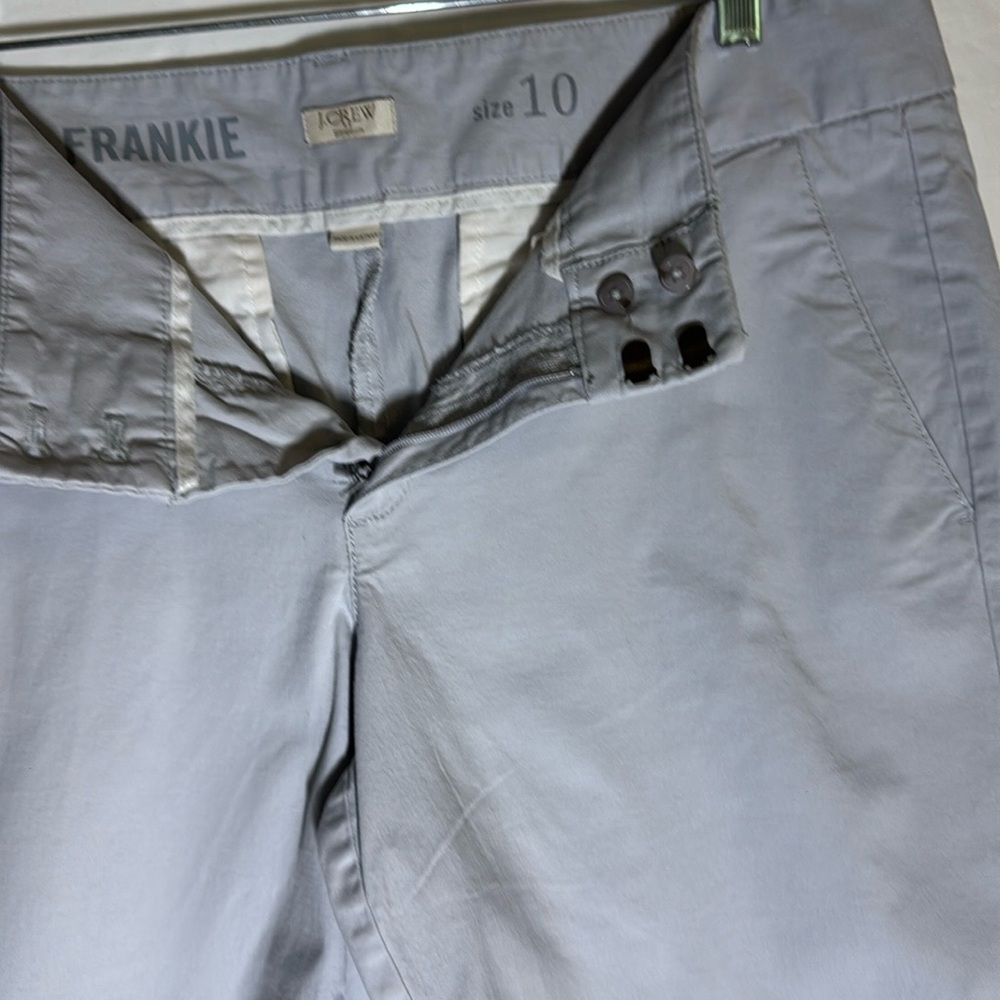 J. Crew Frankie Light Gray Trousers